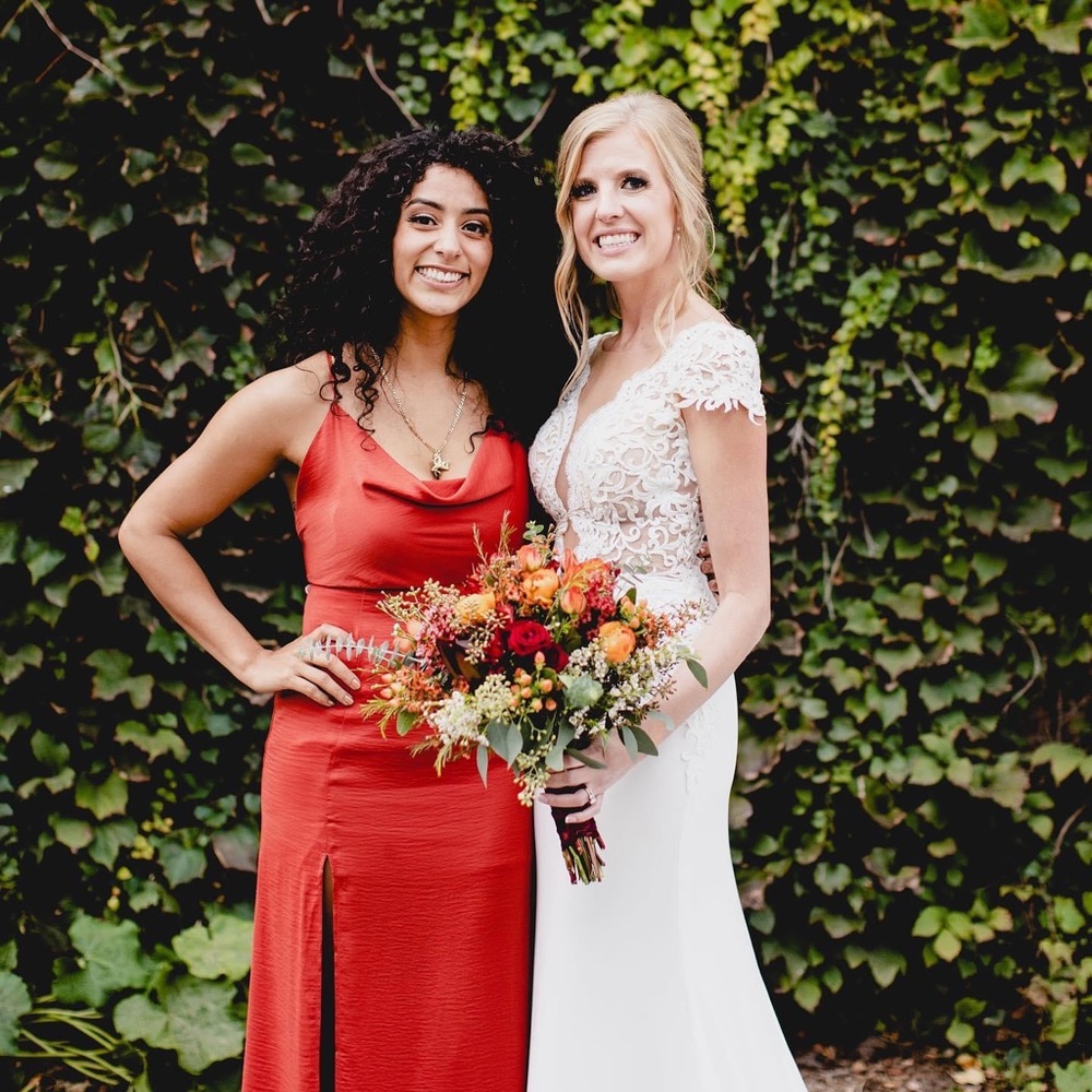 ‼️SOLD‼️Forever 21 dark orange slouchy neckline